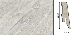 Плинтус МДФ Kronotex Ktex1 D 2800 2400x58x19 мм, 1 м.п.